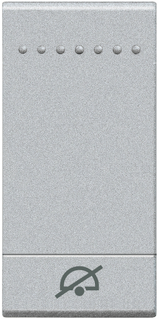 BTicino NT4915DD LivingLight Клавиша Не беспокоить, размер 1 модуль, цвет алюминий