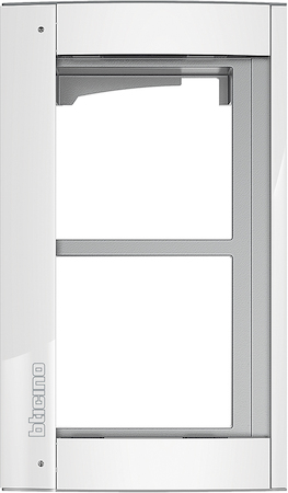 BTicino 350222 Суппорт с рамкой, 2 модуля, цвет allwhite