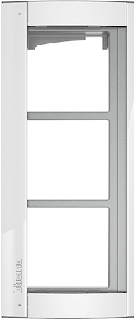 BTicino 350232 Суппорт с рамкой, 3 модуля, цвет allwhite