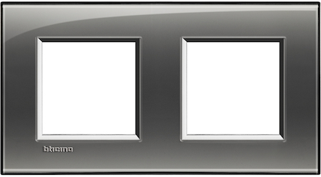 BTicino LNA4802M2KF LivingLight Рамка прямоугольная, 2 поста, цвет Лондонский туман
