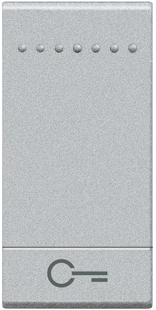 BTicino NT4915FN LivingLight Клавиша Ключ, размер 1 модуль, цвет алюминий