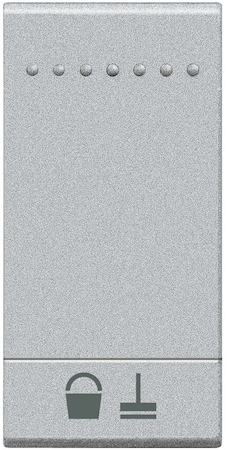 BTicino NT4915MR LivingLight Клавиша Уберите комнату, размер 1 модуль, цвет алюминий