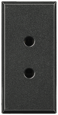 BTicino HS4291 Axolute Мини разъем двухполюсный для вспомогательных цепей, ? 3 мм, 16 А, 24 В (SELV), цвет антрацит