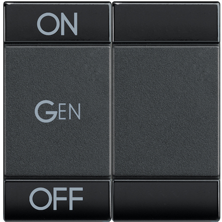 BTicino L4911M2AFN LL Клавиша ON OFF GEN 2 модуля, цвет антрацит