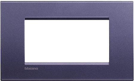 BTicino LNA4804CB LivingLight Рамка прямоугольная, 4 модуля, цвет Синий шелк