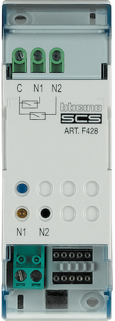 BTicino F428 Din управл устр с 2 конт