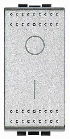 BTicino NT4002N LivingLight Выключатель 2-х полюсный, 16AX, цвет алюминий