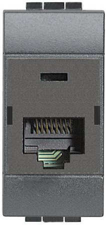 BTicino L4262C5E Розетка living int RJ45 UTPк5E 110