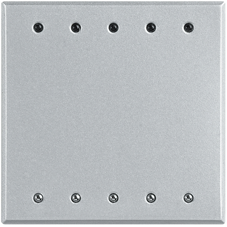 BTicino HC4653/2 Axolute Двухмодульный сенсорный выключатель для управления активаторами или вызова сценариев из блока сценариев, интенсивность LED регулируется, цвет алюминий