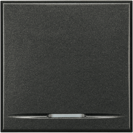 BTicino HS4055/2 Axolute Кнопка 1Р (NO) 16 А 250 В~ – 2 модуля, цвет антрацит