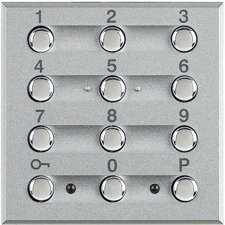 BTicino HC4606 Axolute Устройства для включения/выключения охранной системы с использованием цифрогого ключа, цвет алюминий