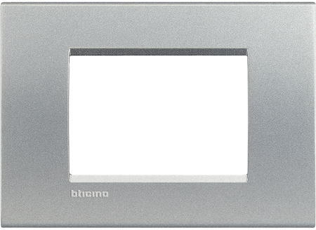 BTicino LNA4803TE LivingLight Рамка прямоугольная, 3 модуля, цвет Алюминий