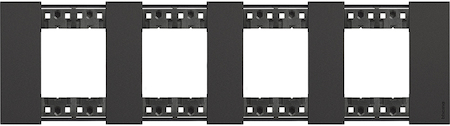 BTicino KA4802M4KG LN Рамка 2x4М ЧРН