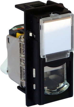 BTicino KG4279C6A LN Роз. RJ45 cat6a UTP 1М ЧРН
