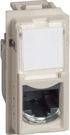 BTicino KM4279C5E LN Роз. RJ45 cat5e UTP 1М ПСЧ
