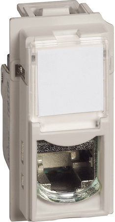 BTicino KM4279C6AS LN Роз. RJ45 cat6A STP 1М ПСЧ