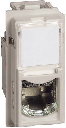 BTicino KM4279C6S LN Роз. RJ45 cat6 STP 1М ПСЧ