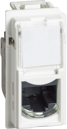 BTicino KW4279C5E LN Роз. RJ45 cat5e UTP 1М БЕЛ