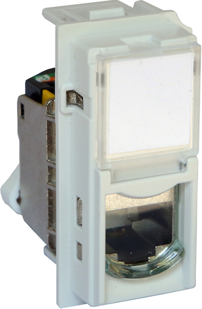 BTicino KW4279C6A LN Роз. RJ45 cat6a UTP 1М БЕЛ