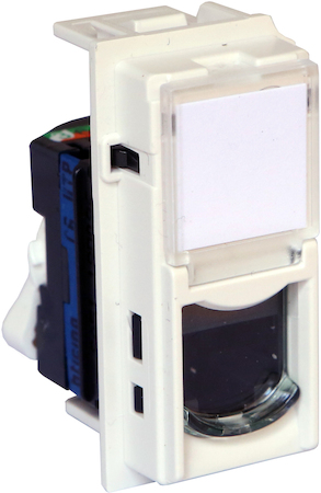 BTicino KW4279C6 LN Роз. RJ45 cat6 UTP 1М БЕЛ