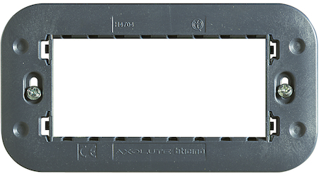BTicino H4704 Axolute Суппорт для рамки на 4 модуля, фиксация на винтах
