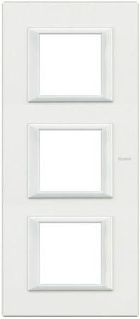 BTicino HA4802M3HD Axolute декоративные накладки прямоугольной формы, White, цвет белый, на 2+2+2 модуля
