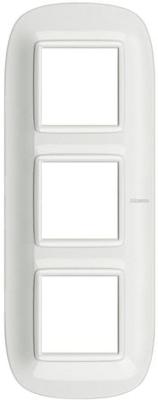 BTicino HB4802M3HD Axolute декоративные накладки в форме эллипса, White, цвет белый, на 2+2+2 модуля