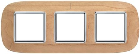 BTicino HB4802/3LAE Axolute декоративные накладки в форме эллипса, дерево, цвет клен, на 2+2+2 модуля