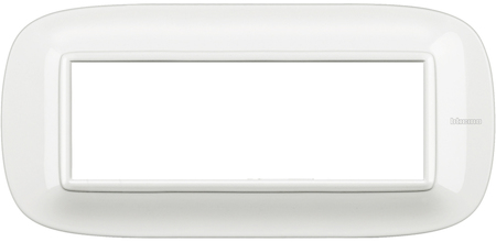 BTicino HB4806HD Axolute декоративные накладки в форме эллипса, White, цвет белый, на 6 модулей