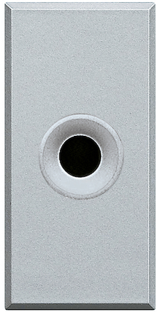 BTicino HC4391 Axolute Прерыватель, 2 контакта, 10 А, 48 В (используется
с замыкателем 2124N), цвет алюминий