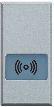 BTicino HC4921LL Axolute Клавиши с подсвечиваемыми символами для выключателей в дизайне AXIAL - 1 модуль, сигнализация, цвет алюминий