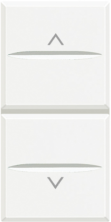 BTicino HD4037 Axolute Кнопка двойная с блокировкой 1Р (NO) + 1Р (NO) 10 А 250 В~, цвет белый