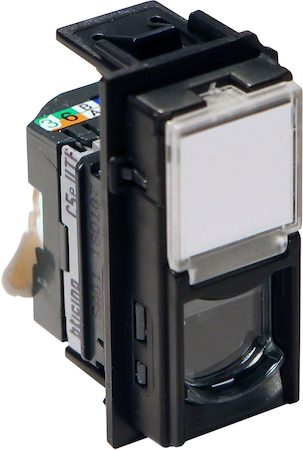 BTicino KG4279C5E LN Роз. RJ45 cat5e UTP 1М ЧРН