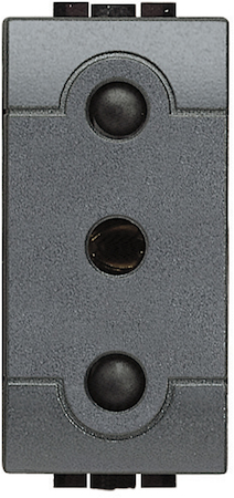 BTicino L4119 Розетка 2П + заземление 16A, 250В