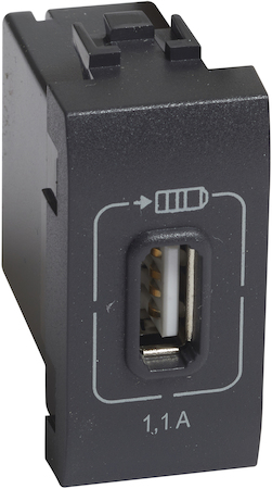 BTicino L4285C1 LL Зарядка USB 1,1А 1м ант