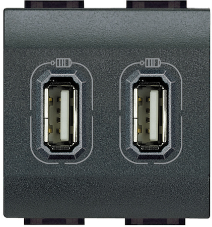 BTicino L4285C2 LL разъем д/зарядки 2хUSB ант