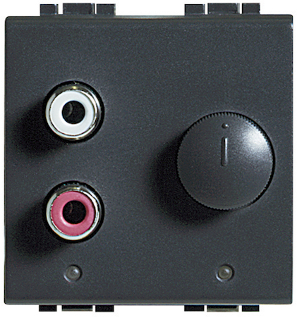 BTicino L4560 Разъем RCA, 2 модуля