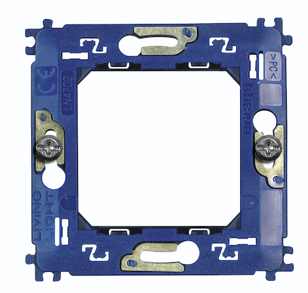 BTicino LN4702 LivingLight Суппорт пластиковый на 2 модуля на винтах