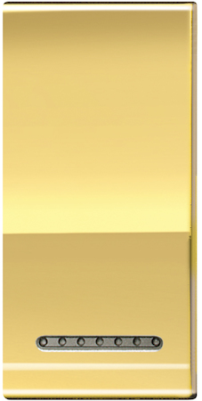 BTicino LN4931OA LivingLight Клавиша металлическая Золото, размер 1 модуль