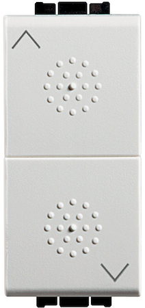BTicino N4037 Кнопка 10А, двойная с блокировкой, 1P-NО + 1P-NО