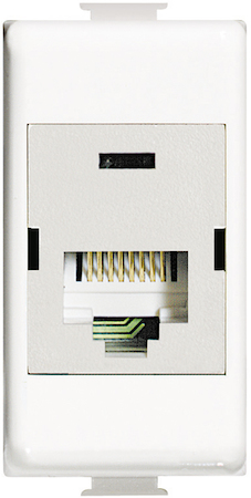 BTicino N4262C6S LL Розетка RJ45 IDC STP к6 бел