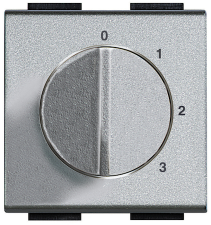 BTicino NT4016 4-x позиционный переключатель для управления кондиционерами, вентиляторами и т.д. 2 модуля