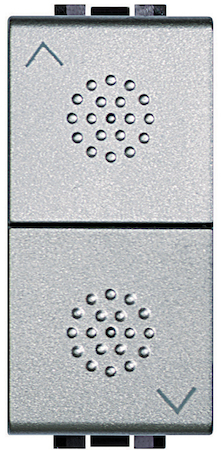 BTicino NT4037 Кнопка 10А, двойная с блокировкой, 1P-NО + 1P-NО