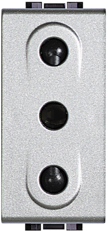 BTicino NT4119 Розетка 2П + заземление 16A, 250В