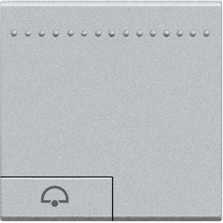 BTicino NT4915M2DN LivingLight Клавиша Звонок, размер 2 модуля, цвет алюминий