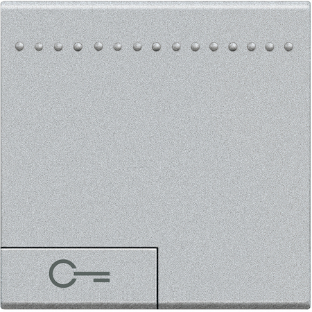 BTicino NT4915M2FN LivingLight Клавиша Ключ, размер 2 модуля, цвет алюминий