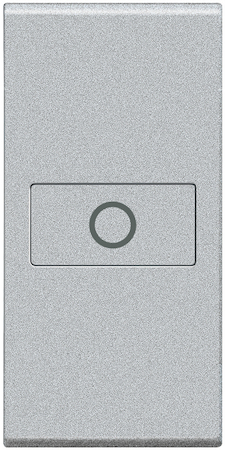 BTicino NT4916A LivingLight Клавиша Axial Лампа, размер 1 модуль, цвет алюминий