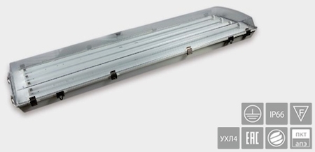 Белый Свет a7209 светильник комбинированный ARC IP66  BS-9651-4х20 T8 LED