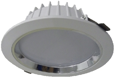 BR-DL-017 дневной белый (5500) Briaton Светильник светодиодный встраив.Down Light 15Вт,дневной белый,D вр.отв.160/белый, IP41