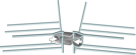 CABLOFIL CM558344 Безвинт.угл.соед S 316L (25шт)